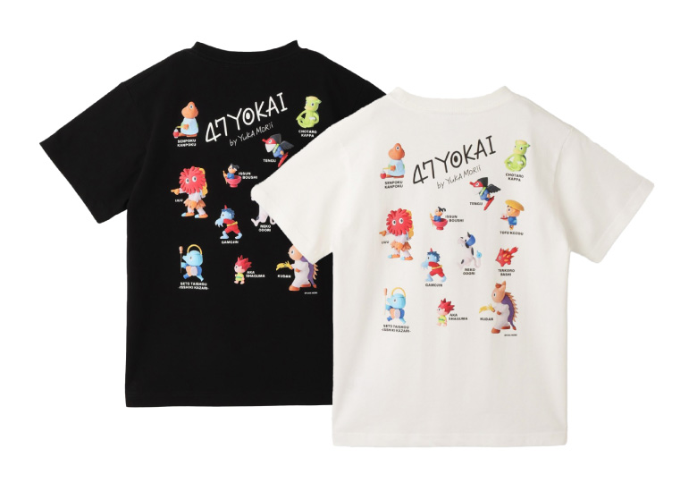 47YOKAI 妖怪いっぱいTシャツ