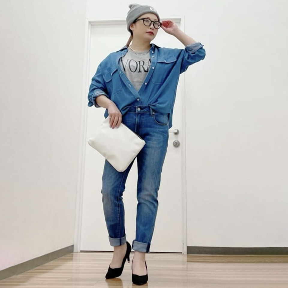 セール 韓国ファッション デニム ピュアカラー ソフト キャップ 青 ブルーウォッシュド